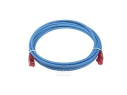 Патч-корд Hyperline PC-LPM-UTP-RJ45-RJ45-C5e-3M-LSZH-BL PC-LPM-UTP-RJ45-RJ45-C5E-3M UTP RJ-45 вил.-вилка RJ-45 кат.5E 3м синий LSZH 24AWG