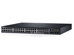 Сетевой коммутатор Dell Networking S3148, L3, 48x 1GbE, 2xCombo, 2x 10GbE SFP+ fixed ports, Stacking, IO to PSU airflow, 1x AC PSU