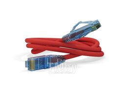 Патч-корд Hyperline PC-LPM-UTP-RJ45-RJ45-C6-5M-LSZH-RD PC-LPM-UTP-RJ45-RJ45-C6-5M U/UTP не экранированный RJ-45 вил.-вилка RJ-45 кат.6 5м красный LSZH 24AWG