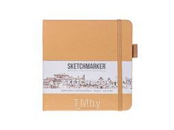 Скетчбук 12*12 см, 140 г/м2, 80 л., капучино Sketchmarker 23147302SM