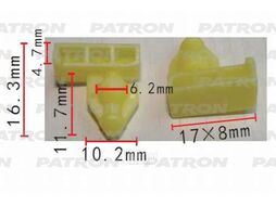 Клипса пластмассовая Infiniti, Nissan применяемость: подкрылки, защита, крылья, молдинги PATRON P37-0519