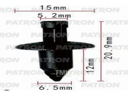 Клипса пластмассовая Mitsubishi применяемость: колышек распорный без шляпки PATRON P37-1104