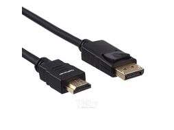 Кабель DISPLAYPORT-HDMI 1.8M BLACK GOPOWER 00-00027493