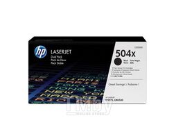 Картридж лазерный HP 504X CE250XD черный x2упак. (21000стр.) для HP CLJ CP3525/CM3530 (CE250XD)