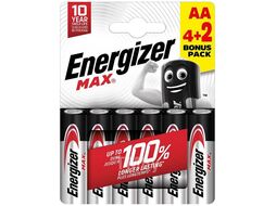 Батарейки Energizer Max LR6 AA BL4+2 6pcs/Pack