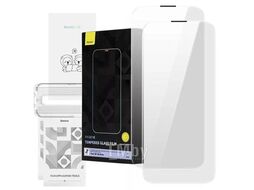 Защитное стекло Baseus Corning Series HD Tempered Glass Screen Protector with Built-in Dust Filter for iP 14 Pro, Clear (Pack of 2) (P60012218201-01)