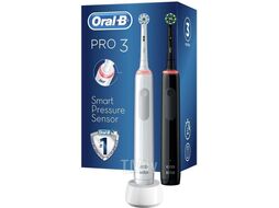 Электрическая зубная щетка Oral-B Pro 3 3900N Black/Pink with 2 hand piece (D505.523.3H)