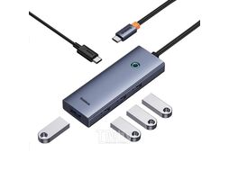 Хаб Baseus BS-OH149 UltraJoy Series 5 портов (Type-C to USB3.0*4+PD*1) Space Grey (B00052801811-01)