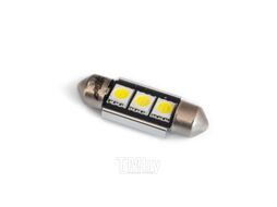 Светодиодная лампочка C005 T11/белый/ (SV8,5) CANBUS 4SMD5050 36 мм 12V. блистер 2шт. AVS A07054S