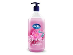 Крем-мыло AURA Шелк и лотос Silky Cream 1000мл