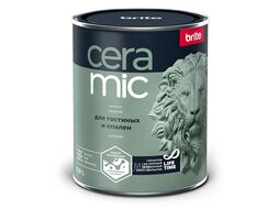 Краска BRITE CERAMIC для гостиных и спален белая 0,9 л