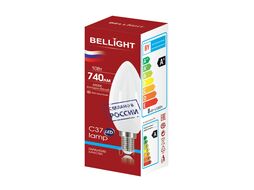 Лампа светодиодная С37 10Вт Е14 6500К LED Bellight