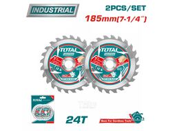 Диск пильный 185x20 мм 24 зубьев TOTAL TAC2331853 (2шт)