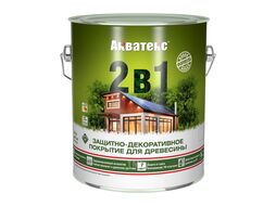 Состав деревозащитный Акватекс "2 в1" калужница 2,7л Рогнеда