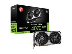 Видеокарта GeForce RTX 4070 Super, 12Gb GDDR6X 192bit, MSI RTX 4070 Super 12G VENTUS 2X OC, RTL (602-V513-168S)