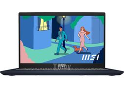 Ноутбук MSI MS-15H1 Modern 15 B12MO-656XBY 15.6" FHD IPS 60Hz / i5-1235U / 16GB / SSD512GB / Intel Iris Xe / White Backlit / DOS / Star Blue