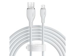 Кабель Baseus P10355700221-01 Pudding Series Fast Charging Cable USB to iP 2.4A 2m Stellar White