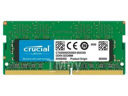 Оперативная память для ноутбука 8Gb Crucial CT8G4SFS832A, SODIMM DDR IV, PC-25600, 3200MHz