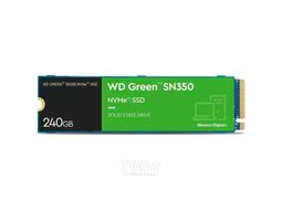 Диск SSD 240Gb WD Green SN350 WDS240G2G0C, (2400/900), NVMe M.2