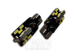 Светодиодная лампочка C025 T10 (W2.1x9.5D)CANBUS 24SMD 4014,блистер 2 шт. (белый) AVS A78451S