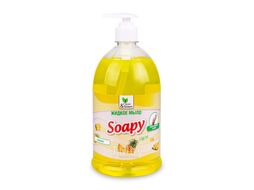 Жидкое мыло "Soapy" Light "Ананас" с дозатором 1000 мл. Clean&Green CG8237