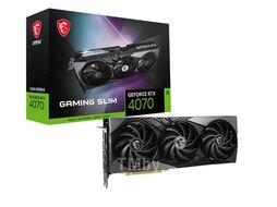 Видеокарта GeForce RTX 4070, 12Gb GDDR6X 192bit, MSI RTX 4070 GAMING SLIM 12G, RTL