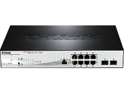 Коммутатор D-Link DGS-1210-10P/ME/A1A (8 x GE PoE+, 2 x SFP, 78W, L2)