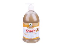 Жидкое мыло "Soapy" хозяйственное с дозатором 1000 мл. Clean&Green CG8097