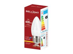 Лампа светодиодная С37 7Вт Е27 3000К LED Bellight