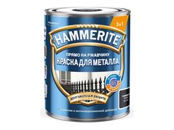 Краска Hammerite Гладкая RAL9005 Черная 2л