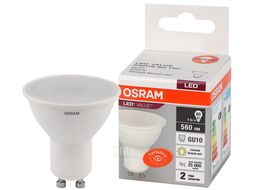 Лампа светодиодная GU10 7Вт 3000К 4058075581555 LED VALUE OSRAM