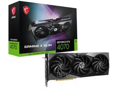 Видеокарта GeForce RTX 4070, 12Gb GDDR6X 192bit, MSI RTX 4070 GAMING X SLIM 12G, RTL