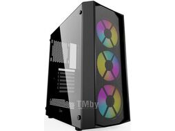 Корпус Powercase Rhombus X3 Mesh LED CMRMX-L3, без БП, ATX