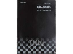 Папка-уголок А4 (220х310мм) "TOTAL BLACK", 180 мкм, непрозр. черная с диз. deVente 3074322