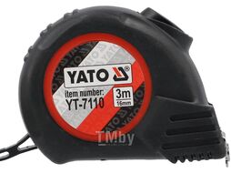 Рулетка с магнитом 3мх16мм (бытовая) Yato YT-7110