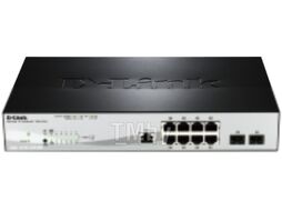 Коммутатор D-Link DGS-1210-10P/ME/B1A (8 x GE PoE+, 2 x SFP, 78W, L2)