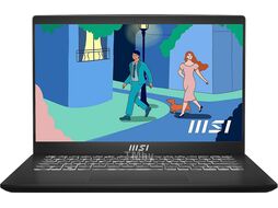 Ноутбук MSI MS-14JK Modern 14 C7M-231XBY 14" FHD IPS 60Hz / Ryzen 5 7530U / 16GB / SSD512GB / AMD Radeon / White Backlit / DOS / Classic Black