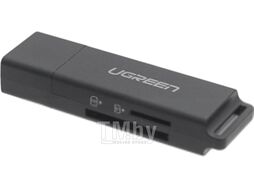 Картридер UGREEN USB 3.0 to TF + SD Dual Card Reader CM104 (Black) 40752