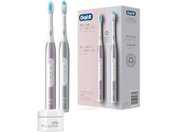 Электрическая зубная щетка Oral-B Pulsonic Slim Luxe 4900 Platinum/Rosegold with 2 hand piece (S411.526.3H)