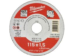 Диск отрезной SCS41 115x1.5 (по металлу, внутренний диаметр диска: 22мм) MILWAUKEE 4932451476