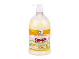 Крем-мыло жидкое "Soapy" Premium "бисквит" увлажняющее с дозатором 1000 мл. Clean&Green CG8115