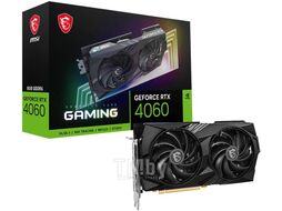 Видеокарта GeForce RTX 4060, 8Gb GDDR6 128bit, MSI RTX 4060 GAMING 8G, RTL