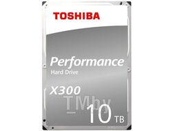 Жесткий диск 10Tb Toshiba X300 Performance HDWR11AUZSVA, 7200rpm, 3.5", SATA III, 256Mb