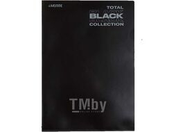 Папка-уголок А4 (220х310мм) "TOTAL BLACK", 180 мкм, непрозр. черная с диз. deVente 3074323