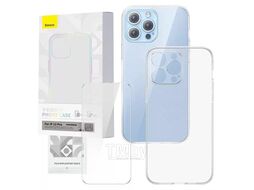 Накладка силиконовая Baseus Corning Series Protective Case for iP 13 Pro, Clear (with all-tempered-glass screen protector and cleaning kit) (P60112201201-01)