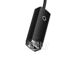 Переходник Baseus Lite Series Ethernet Adapter Type-C to RJ45 LAN Port (1000Mbps) Black (WKQX000301)