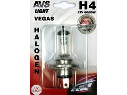 Галогенная лампа Vegas в блистере H4.12V.60/55W AVS A78482S