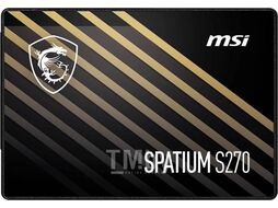 Диск SSD 960Gb MSI Spatium S270 S78-440P130-P83, 2.5", (500/450), SATA III