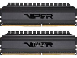 Оперативная память 64Gb Patriot Viper 4 Blackout PVB464G320C6K, DDR IV, PC-25600, 3200MHz, kit 2x32Gb