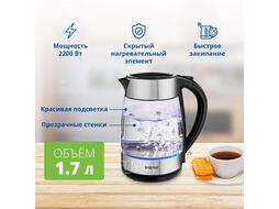 Чайник ZCK8011 GLASS/INOX ZELMER 71504675P